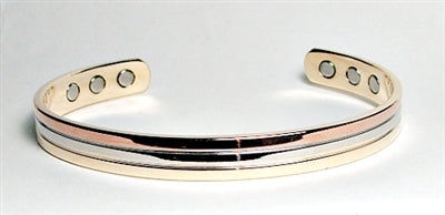 Pure Copper Cuff Bracelet With Magnetic Gauss Range 1200-1500 Style #039