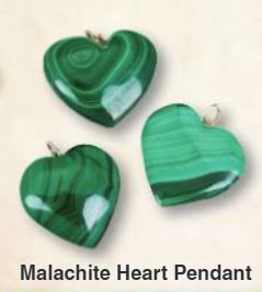 Malachite Polished Heart Pendant
