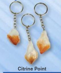 Citrine Point Keychains - Brazil