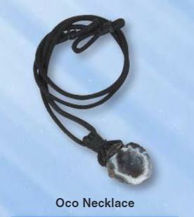 Agate Ocos Druzy Halves On Black Waxed Cord Mineral Necklace