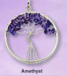 Amethyst Tree Of Life Wire Wrapped Pendant