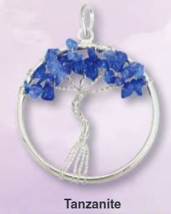 Tanzanite Tree Of Life Wire Wrapped Pendant