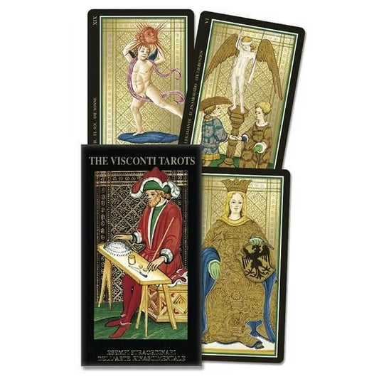 Visconti Tarots by Lo Scarabeo – a historic tarot deck reproduction inspired by the Renaissance-era Visconti-Sforza cards.
