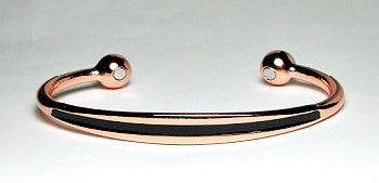 Pure Copper Cuff Bracelet With Magnetic Gauss Range 1200-1500 Style #WCBG001PB