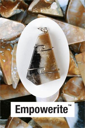 Empowerite Polished SS Wire Wrap Pendant