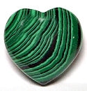 Artificial Malachite 30mm Heart