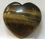Tiger Eye 30mm Heart