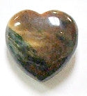 Tiger Eye 25mm Heart