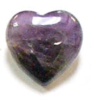 Amethyst 25mm Heart