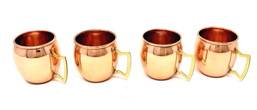 Moscow Mule Mug (100% solid copper with brass handle) 2 oz