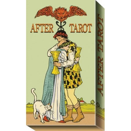 After Tarot Mini by Giulia Francesca Massaglia – 78-card deck depicting moments just after classic Rider-Waite-Smith scenes.
