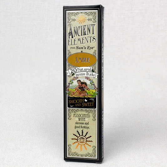 Amber - 20 Natural Incense Sticks - Sun's Eye