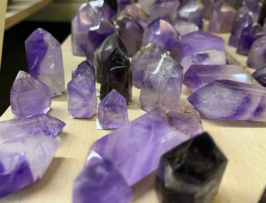 Amethyst Prism Tower D/T Point Free Form Brazil