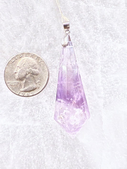 Amethyst Regal Sterling Silver Pendant – royal purple crystal jewelry symbolizing peace, clarity, and spiritual growth.