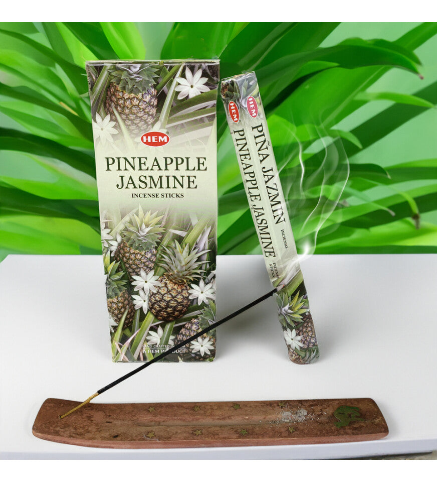 HEM Pineapple Jasmine Incense Sticks at Namaste Bookshop near Union Square, NYC
