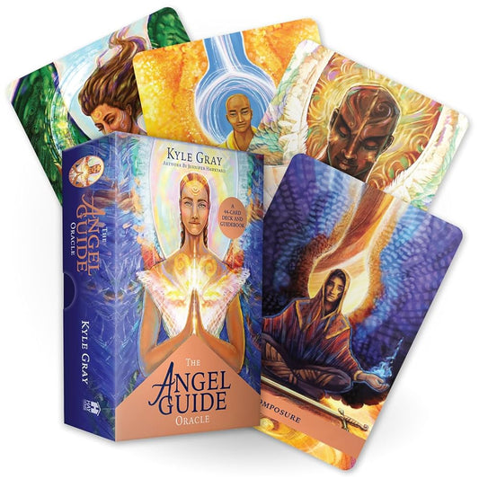 The Angel Guide Oracle by Kyle Gray – a 44‑card deck designed to connect you with angelic guidance, support, and clarity.
