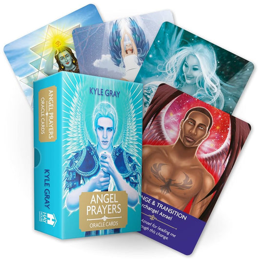 Angel Prayers Oracle Cards by Kyle Gray – a 44‑card deck offering angelic prayers and blessings to support daily spiritual connection.
