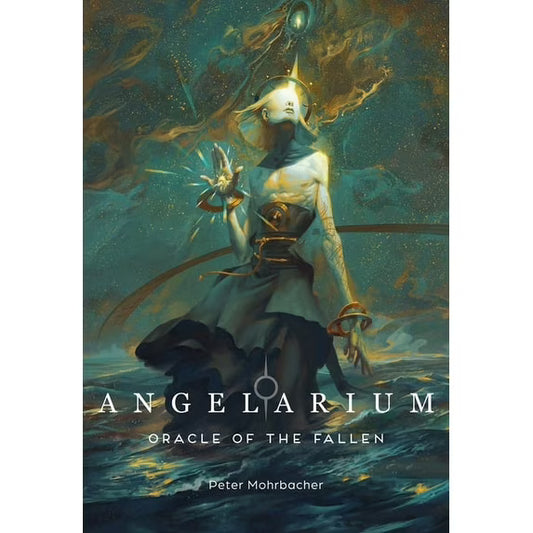 Angelarium: Oracle of the Fallen by Peter Mohrbacher – an oracle deck of celestial beings, symbolism, and divine mysteries.
