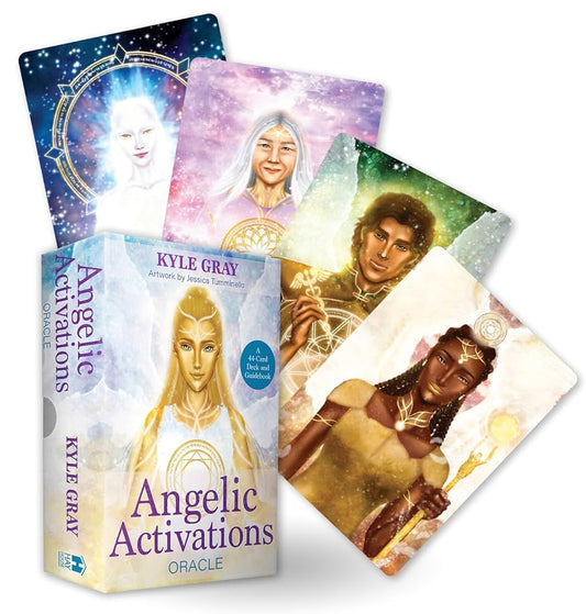 Angelic Activations Oracle by Kyle Gray – a 44‑card intuitive deck bridging Earth and celestial realms with instant angelic guidance.
