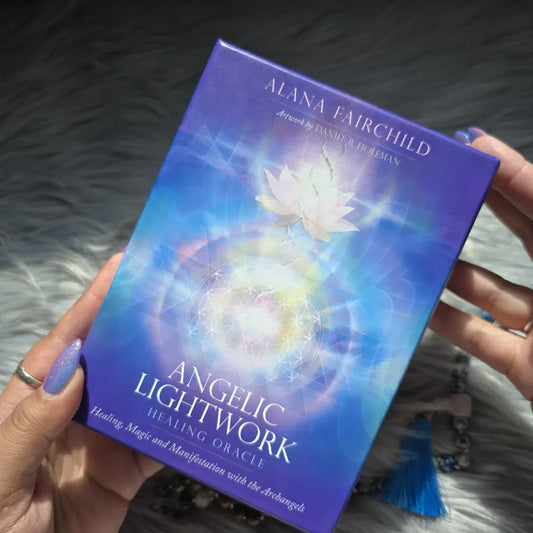 Angelic Lightwork Healing Oracle by Alana Fairchild – divine angelic energy for healing, awakening, and spiritual lightwork.

