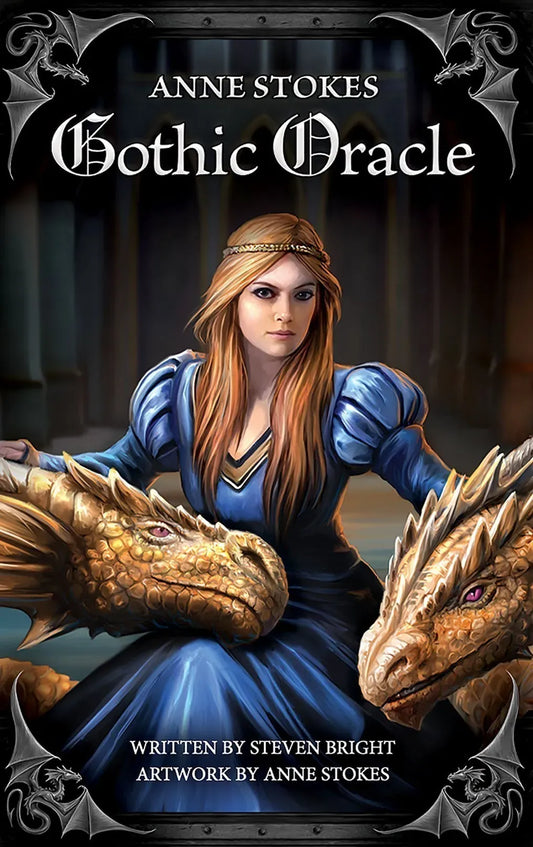 Anne Stokes Gothic Oracle by Steven Bright & Anne Stokes – A 48-card deck featuring gothic fantasy art with dragons, faeries, and enchantresses, accompanied by a 114-page illustrated guidebook.
