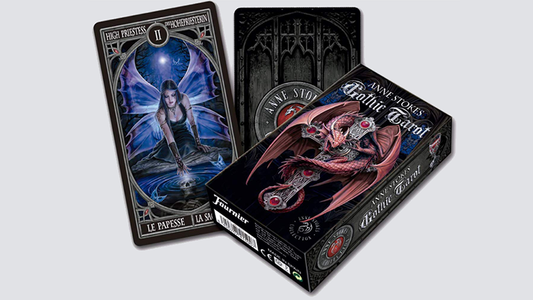 Anne Stokes Gothic Tarot Deck – a 78-card deck blending gothic fantasy with traditional tarot, featuring dragons, vampires, and angels.
