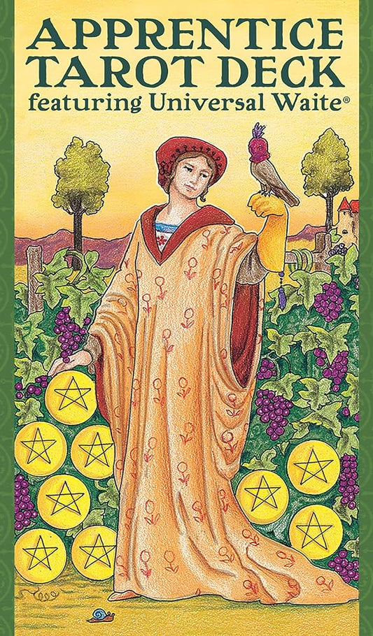 Apprentice Tarot Deck by Jody Boginski Barbessi – beginner-friendly deck with keywords printed on each card for intuitive learning.
