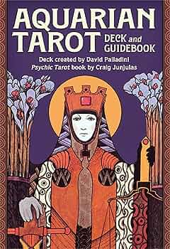 Aquarian Tarot Deck and Guide Book by Craig Junjulas and David Palladini featuring mystical art and spiritual insights.
