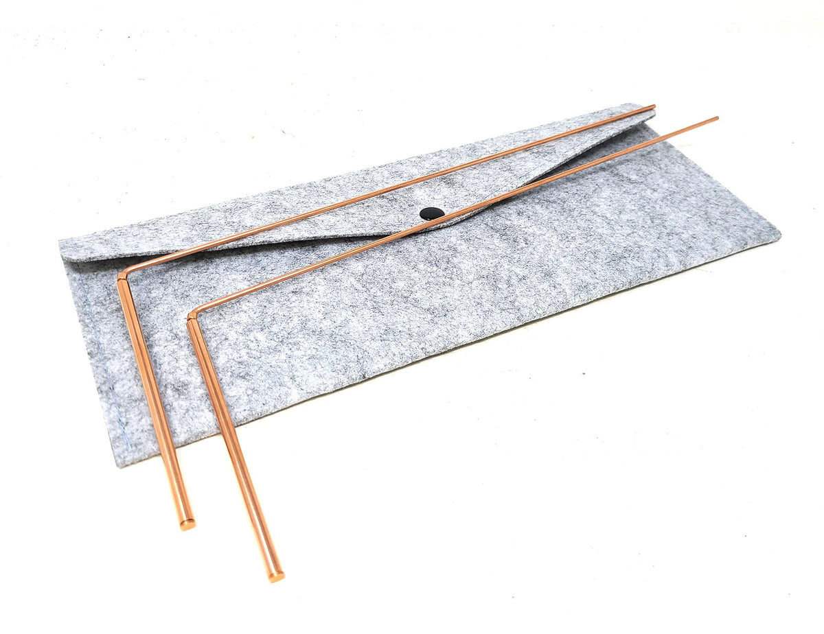 100% Copper Dowsing Rod with Bag 12"L
