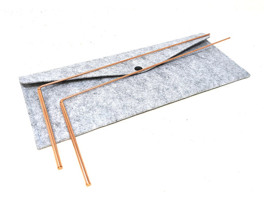 100% Copper Dowsing Rod with Bag 12"L