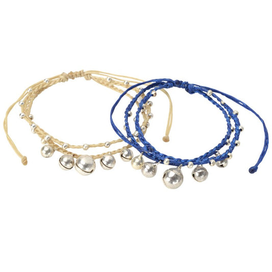 Gradual Bells Pull String Adjustable Anklet
