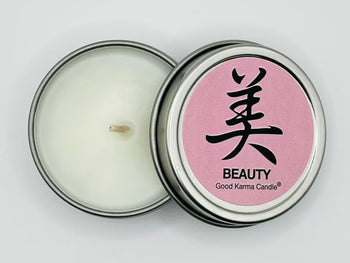 Beauty Good Karma Candle 4oz – intention candle for self-love, radiance, confidence, and inner harmony.
