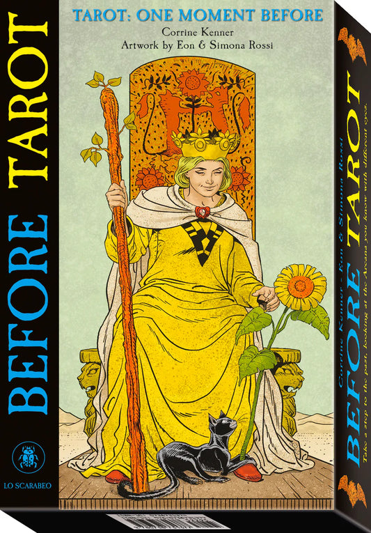 Before Tarot Kit by Corrine Kenner – a 78-card deck illustrating moments preceding classic Rider-Waite scenes, offering fresh insights.
