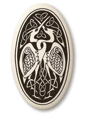 Handmade Porcelain Pendant Cord Necklace - Celtic Art - Choose Style