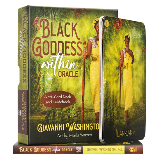 Black Goddess Within Oracle by Giavanni Washington – a soulful deck honoring Black goddess energy, empowerment, and ancestral wisdom.
