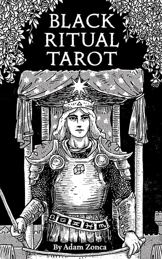 Black Ritual Tarot by Leah Vella – darkly evocative tarot deck exploring shadow work, intuition, and personal power.
