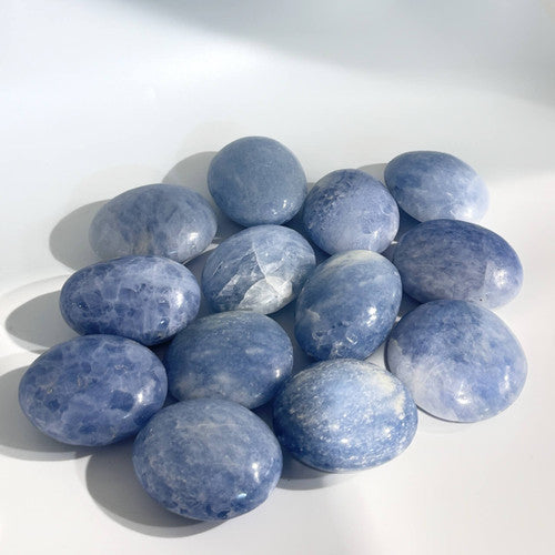 Blue Calcite Palmstone Gallet - Madagascar