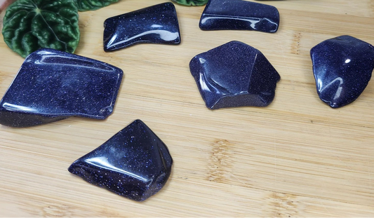 Blue Goldstone Free Form Slab