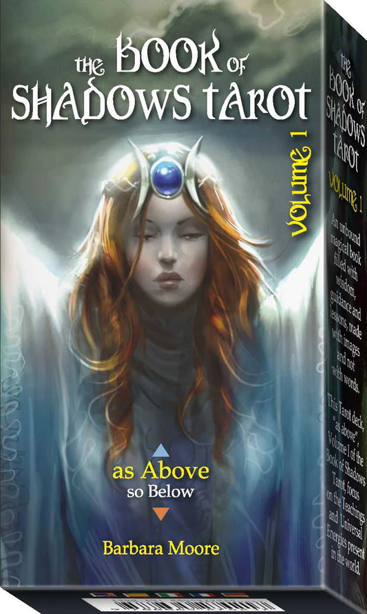 Book of Shadows Tarot: As Above – A spiritually themed 78-card tarot deck exploring Pagan beliefs, mythologies, and universal energies through the lens of modern witchcraft. Published by Lo Scarabeo.
