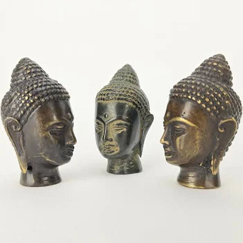 Buddha Head Bronze 2"