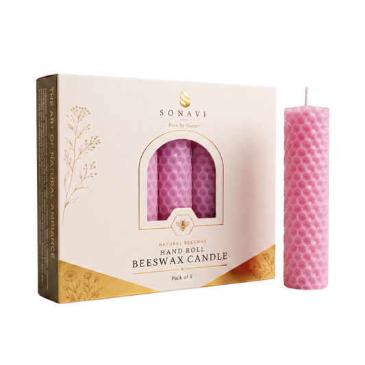 SONAVI Beeswax 4" Candles – Pink