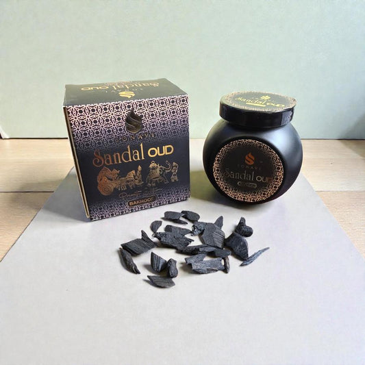 Sandal Oud Bakhoor Incense Chips SONAVI – Private Edition - 40g Jar