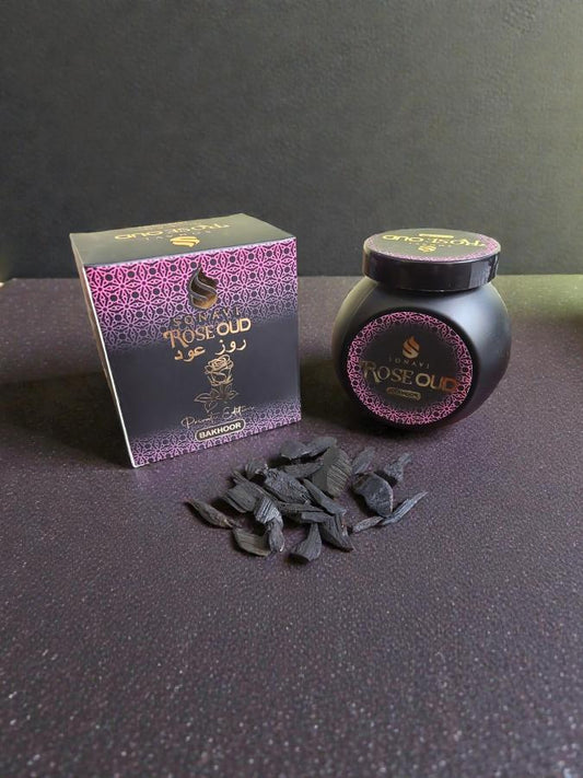 Rose Oud Bakhoor Incense Chips SONAVI – Private Edition - 40g Jar