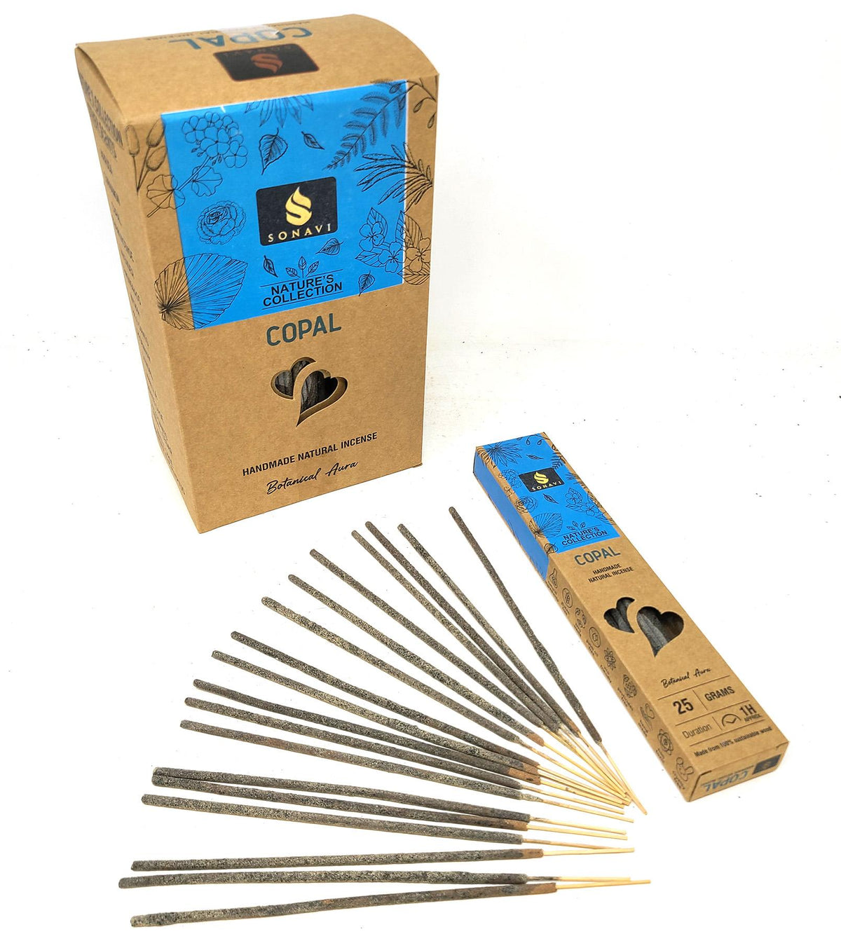 Copal Incense Sticks 25 grams - SONAVI - Nature's Collection: All Natural