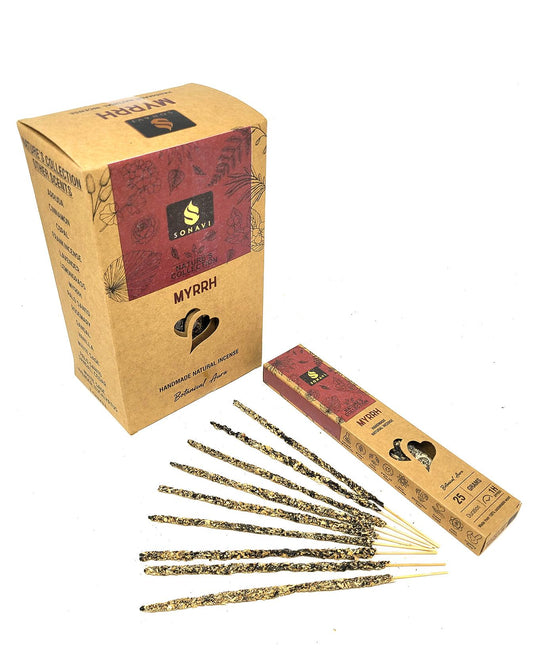 Myrrh Incense Sticks 25 grams SONAVI - Nature's Collection: All Natural