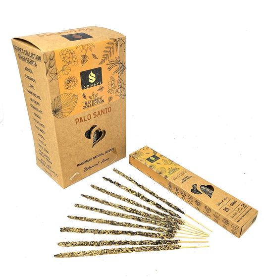 Palo Santo Incense Sticks 25 grams - SONAVI - Nature's Collection: All Natural