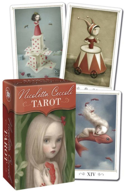Ceccoli Tarot Mini by Nicoletta Ceccoli – whimsical 78-card deck featuring dreamlike illustrations in a compact size for on-the-go readings.
