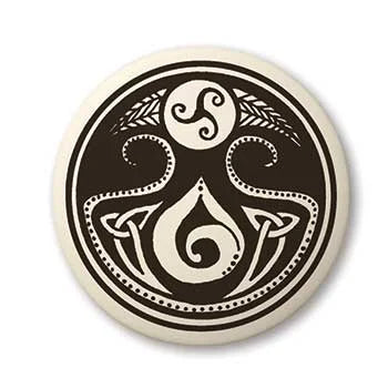 Handmade Porcelain Pendant Cord Necklace - Celtic Art - Choose Style