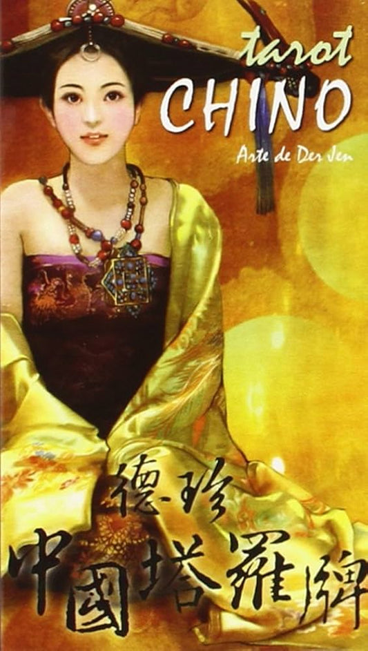 China Tarot by Lo Scarabeo – 78-card deck featuring delicate artwork by Der Jen, inspired by traditional Chinese aesthetics, with multilingual instructions.

