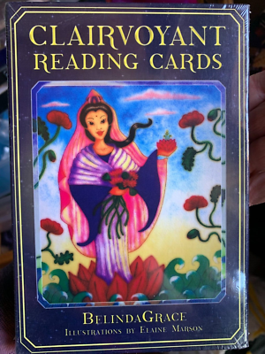 Clairvoyant Reading Cards by BelindaGrace & Elaine Marson – 36-card oracle deck with watercolor and ink illustrations, offering intuitive guidance and spiritual insights.
